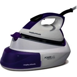 Morphy Richards 333000 Power Steam Intellitemp Steam Generator in White & Purple